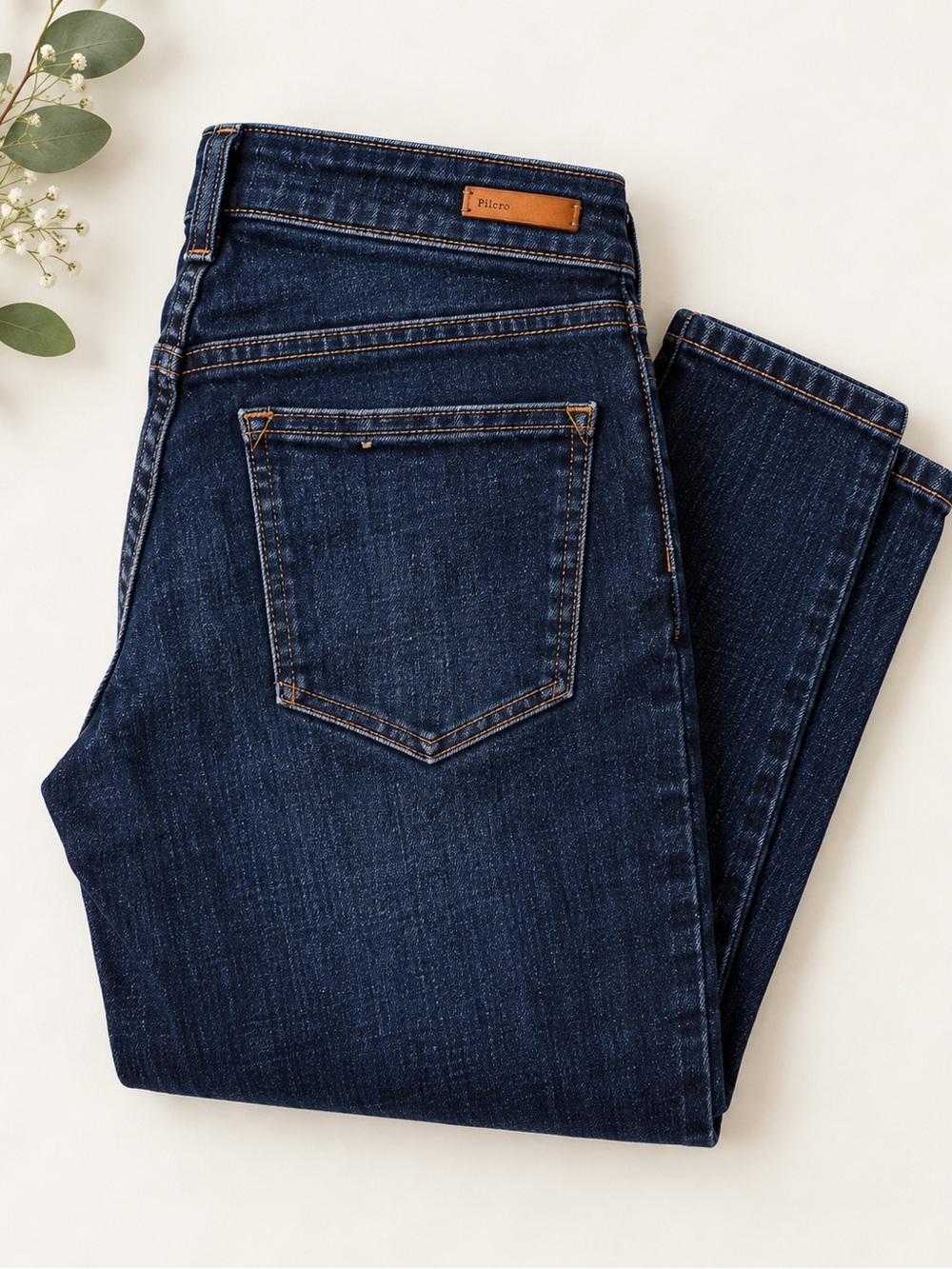 Anthropologie Dark Blue Skinny Jeans